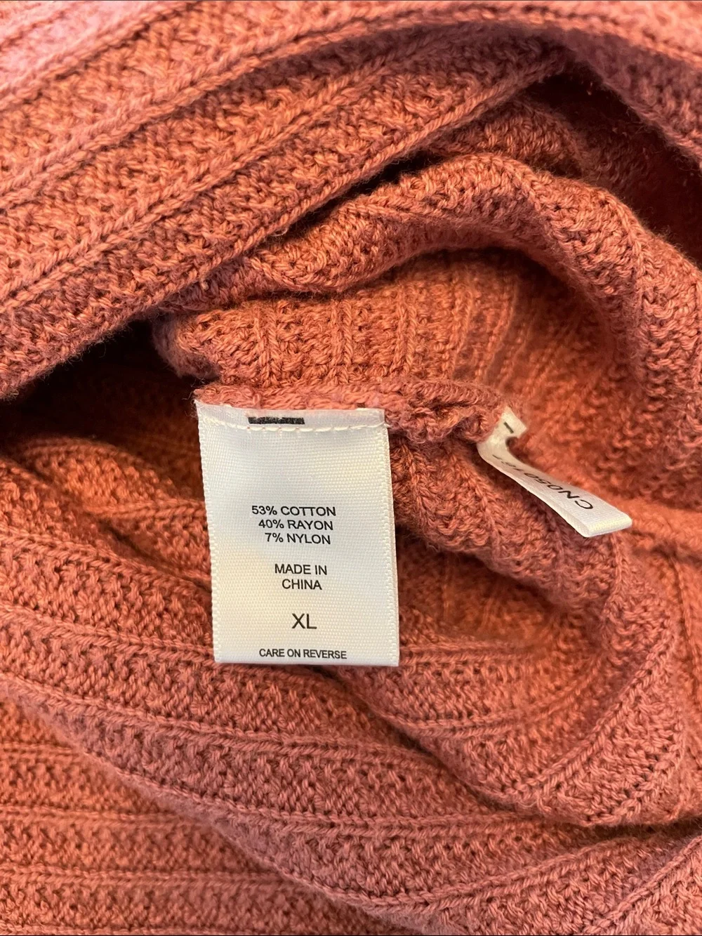 New York & Company Pink Openwork Knit Pullover